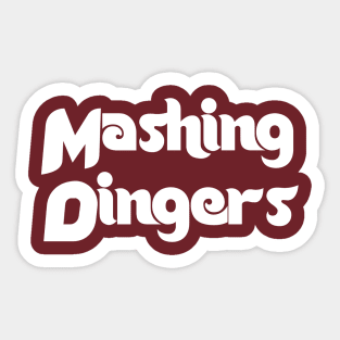 Philadelphia Phillies Mashing Dingers Shirt White Sticker